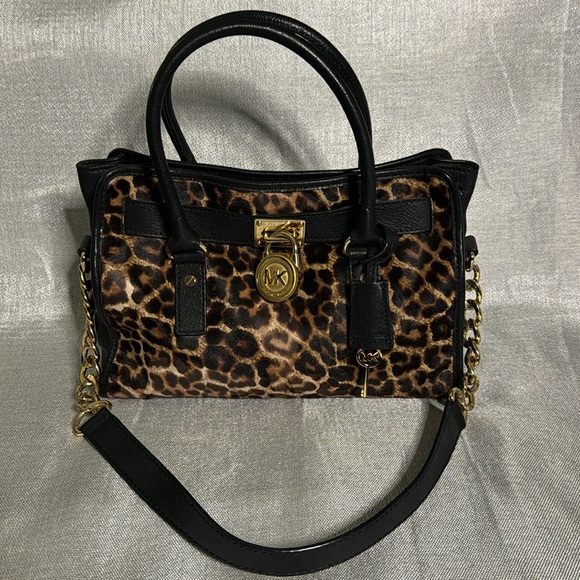 MICHAEL KORS HAMILTON CALF HAIR HANDBAG WITH SHOULDER STRAPS. SOLD-AS-IS - Picture 5 of 5